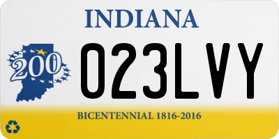 IN license plate 023LVY