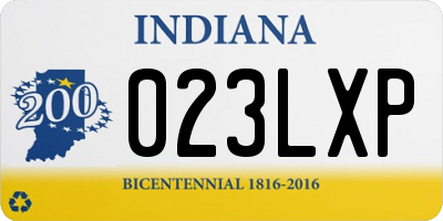 IN license plate 023LXP