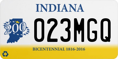 IN license plate 023MGQ