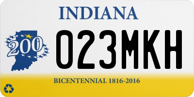 IN license plate 023MKH