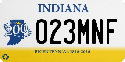 IN license plate 023MNF