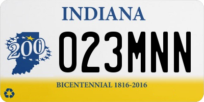 IN license plate 023MNN