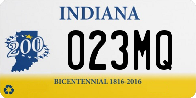 IN license plate 023MQ