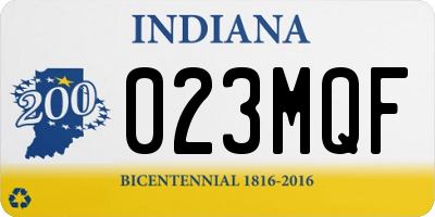 IN license plate 023MQF
