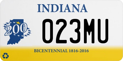 IN license plate 023MU