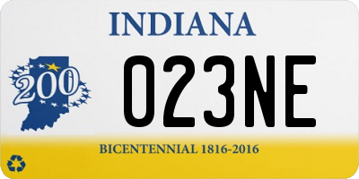 IN license plate 023NE