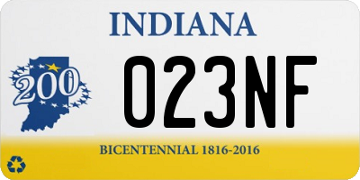 IN license plate 023NF