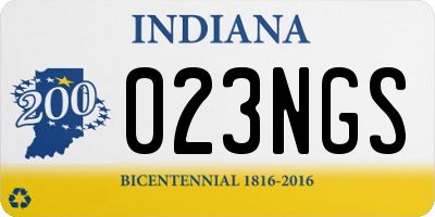 IN license plate 023NGS