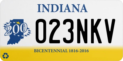 IN license plate 023NKV
