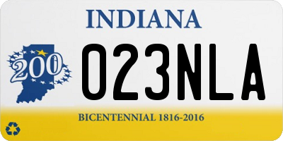 IN license plate 023NLA