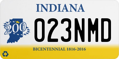 IN license plate 023NMD