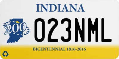 IN license plate 023NML