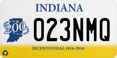 IN license plate 023NMQ