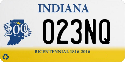 IN license plate 023NQ