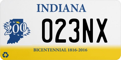 IN license plate 023NX