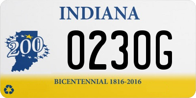 IN license plate 023OG