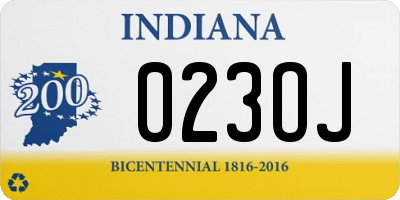 IN license plate 023OJ