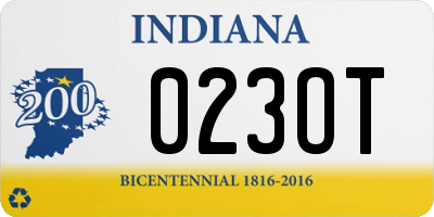 IN license plate 023OT