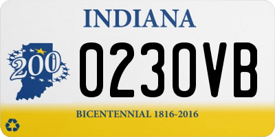 IN license plate 023OVB