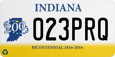 IN license plate 023PRQ