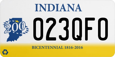 IN license plate 023QFO
