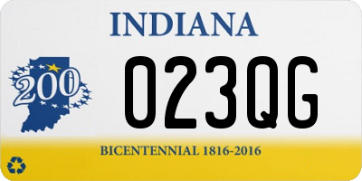 IN license plate 023QG