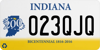 IN license plate 023QJQ