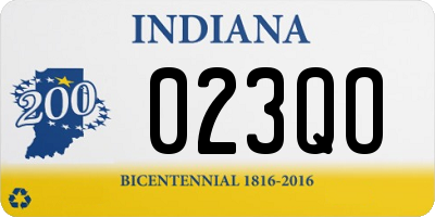 IN license plate 023QO