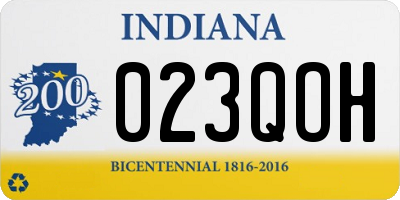 IN license plate 023QOH