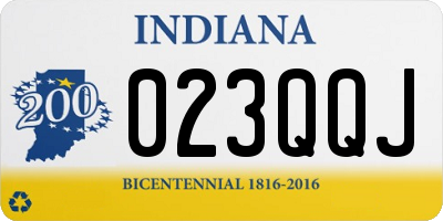 IN license plate 023QQJ