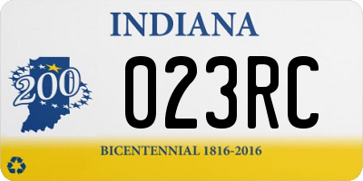 IN license plate 023RC