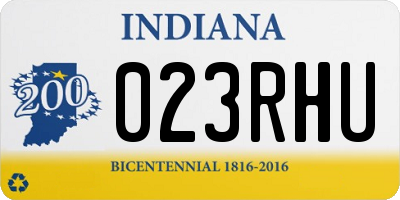 IN license plate 023RHU