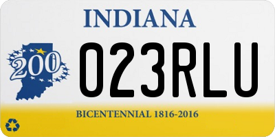 IN license plate 023RLU