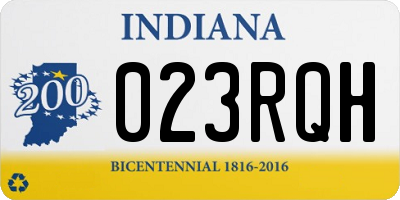 IN license plate 023RQH