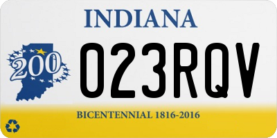 IN license plate 023RQV