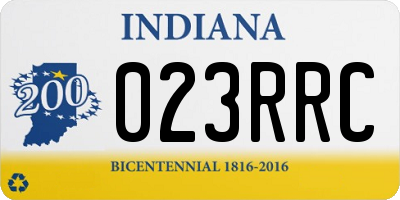 IN license plate 023RRC