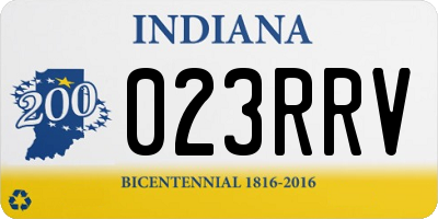 IN license plate 023RRV