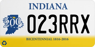 IN license plate 023RRX