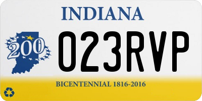 IN license plate 023RVP