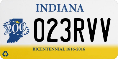IN license plate 023RVV