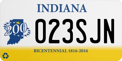IN license plate 023SJN