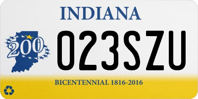 IN license plate 023SZU