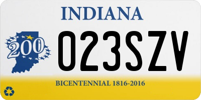 IN license plate 023SZV