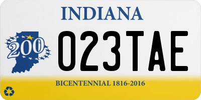 IN license plate 023TAE