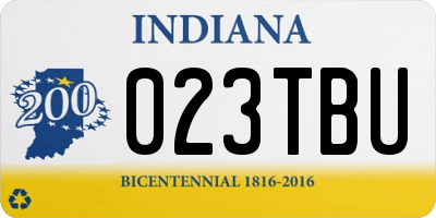 IN license plate 023TBU