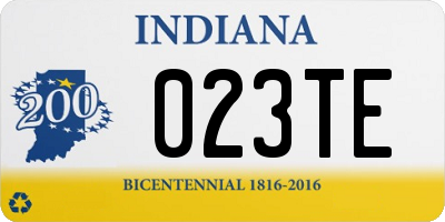 IN license plate 023TE