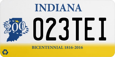 IN license plate 023TEI