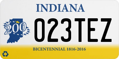 IN license plate 023TEZ