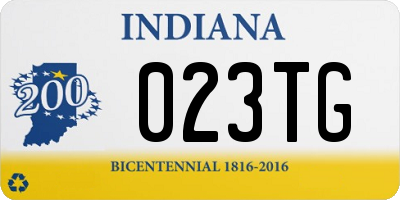 IN license plate 023TG