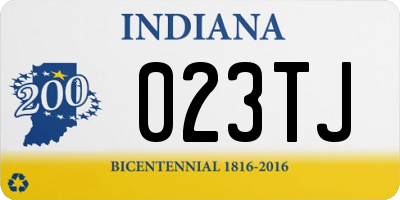 IN license plate 023TJ